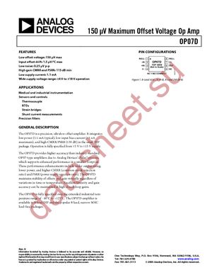 OP07DR-REEL datasheet  